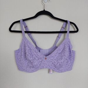 Savage X Fenty Women’s Lace Underwire Bra Lavender Size 38G